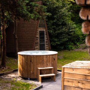 Blokhut met hottub (6p) in de natuur Vanaf €112.74