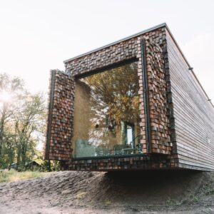 Architectonisch vakantiehuisje in de natuur Vanaf €195.57