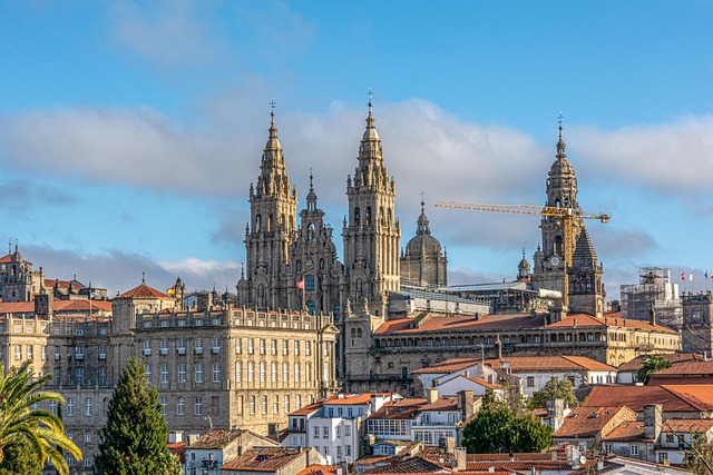 Kathedraal Santiago de Compostella een Romaans-Gotische kathedraal