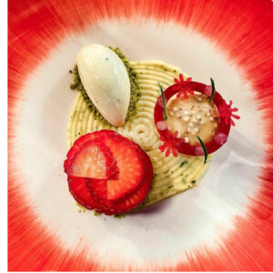 10-Gangen Michelin diner, Duiven bij't Raedthuys €77.5,-