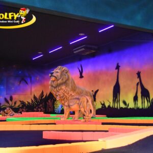Glow in the Dark Minigolf bij Flash & Smash €6.90