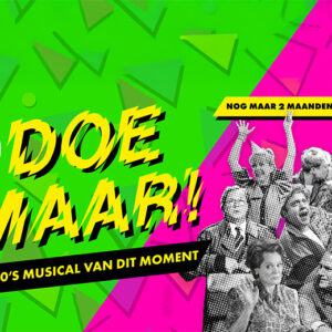 1e rang ticket Doe Maar! de Musical €42.00