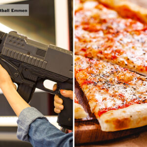 1 uur lasergame + pizza bij Paintball Emmen €17.00