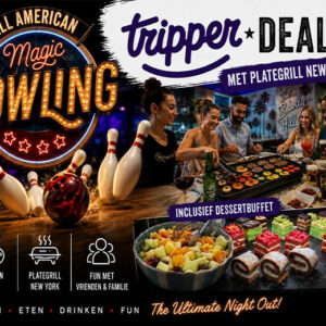 1 uur bowlen + 2 uur steengrillen bij All American Bowling €24.95