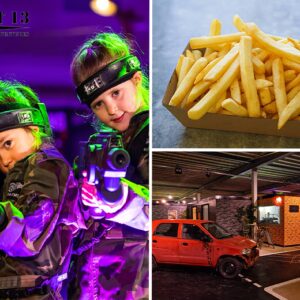 2 uur lasergamen + mini snacks bij Unit 13 €22.95